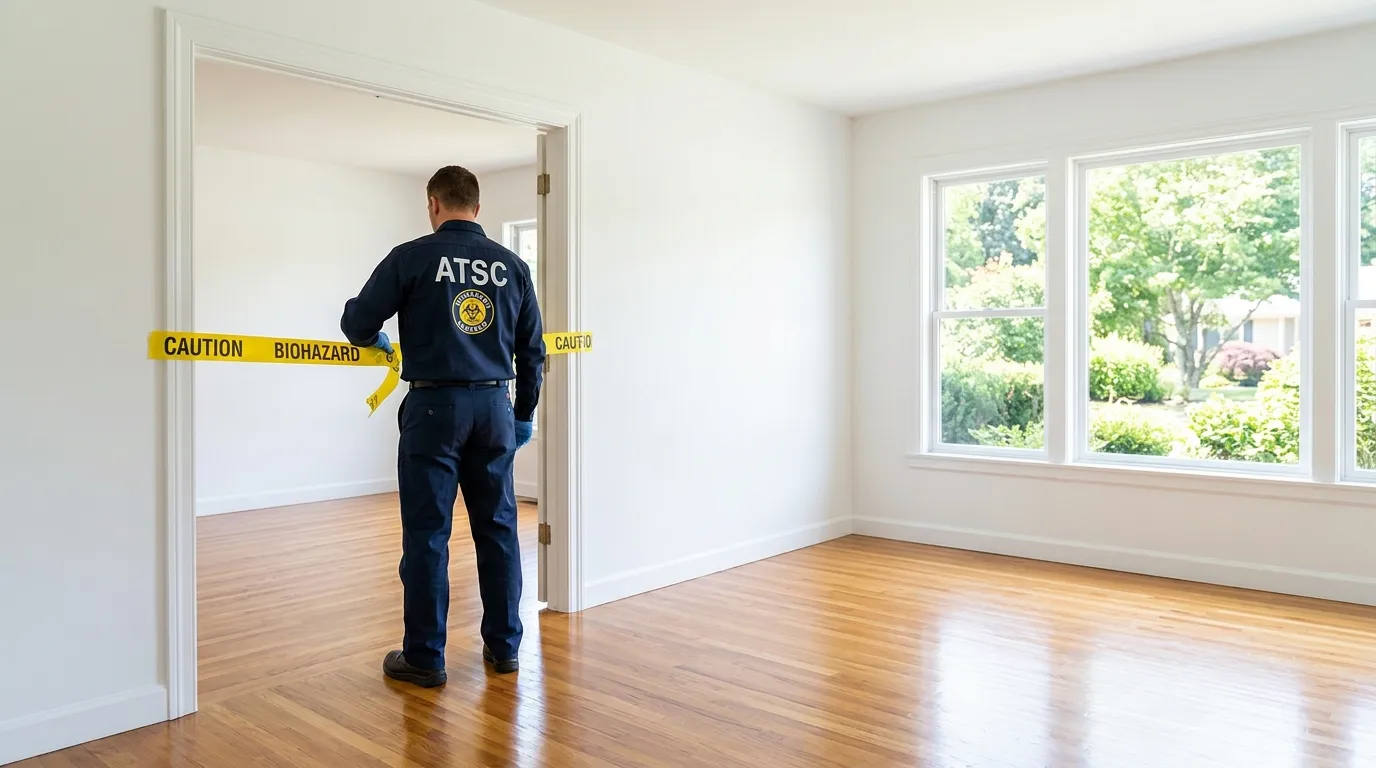 Certified biohazard cleanup crew performing Crime Scene Cleanup in San Francisco